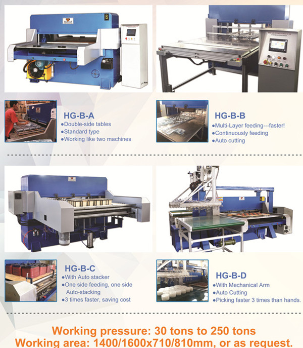 blister  food container cutting machine