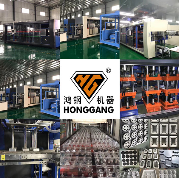Automatic cups/boxes/plates/containers Plastic Thermoforming machine